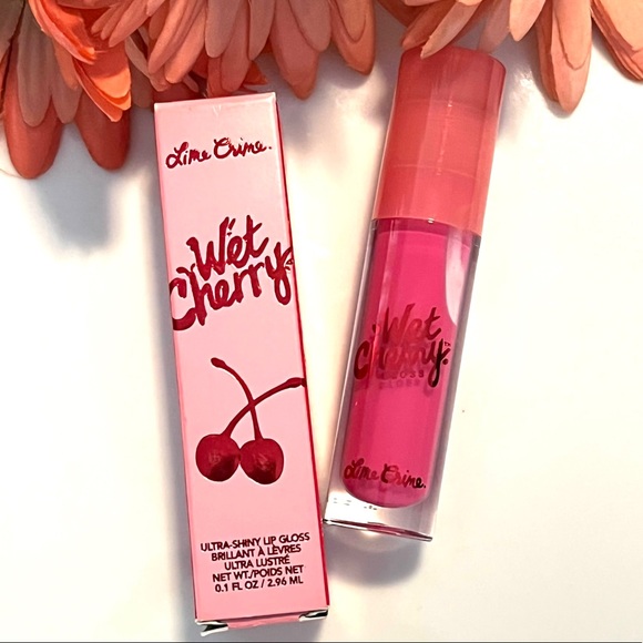 LIME CRIME Wet Cherry Ultra Shiny Lip Gloss SOUR CHERRY *RETIRED* - Picture 12 of 15